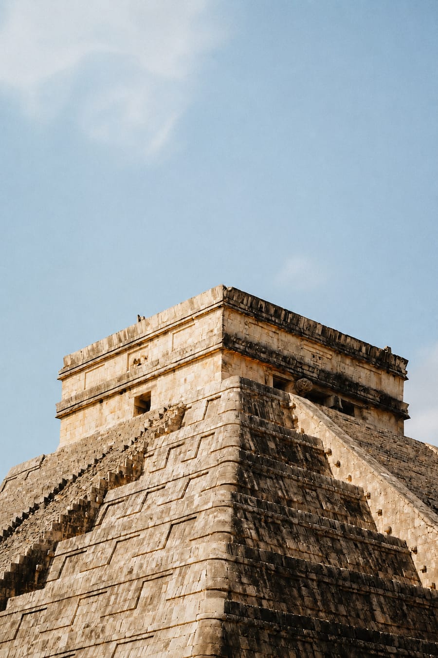 Stone pyramid steps at the Copán archaeological site