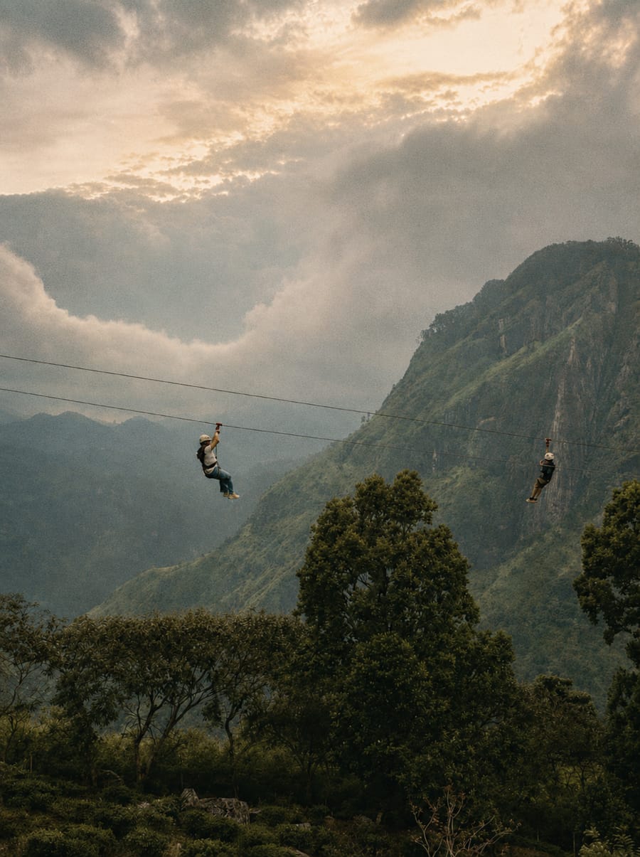 Ziplining over the Copán valley